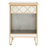 Rustic Pine Storage Side Table
