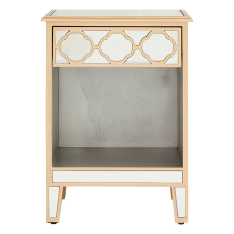 Rustic Pine Storage Side Table