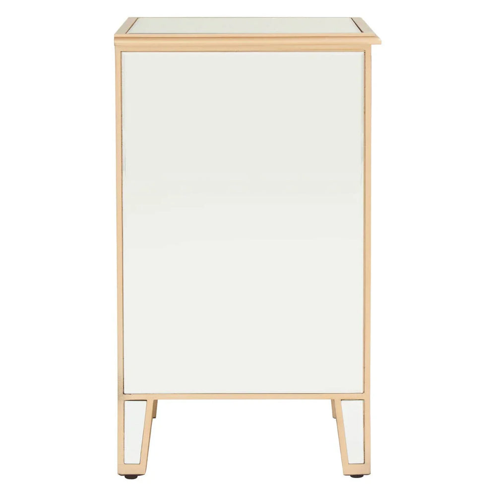 Rustic Pine Storage Side Table