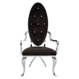 Luxe Silver Velvet Chair