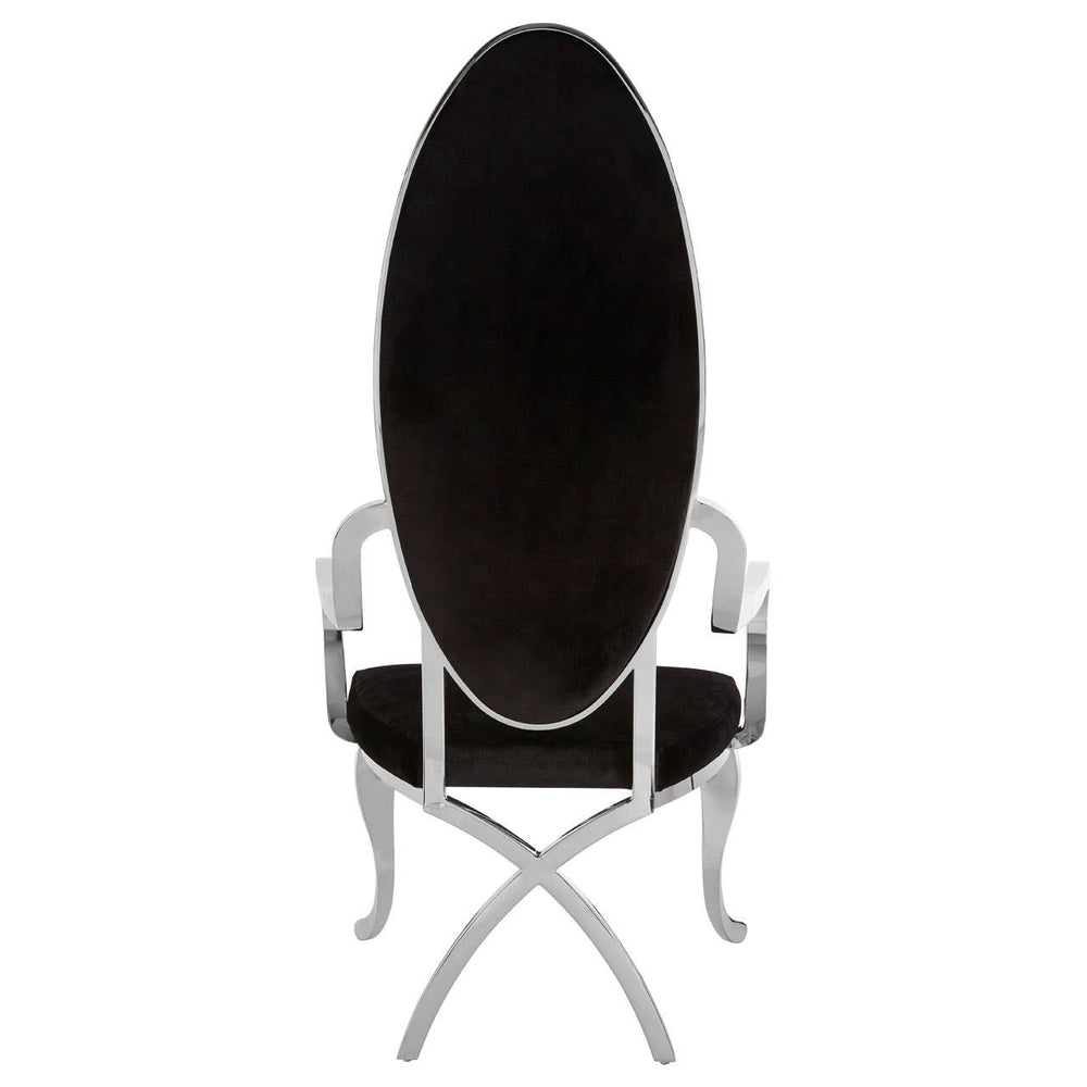 Luxe Silver Velvet Chair