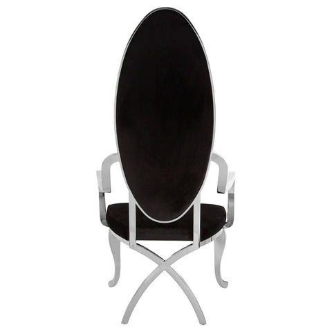 Luxe Silver Velvet Chair