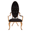 Luxe Velvet Baroque Accent Chair