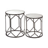 Polygon Mirror Tables Set