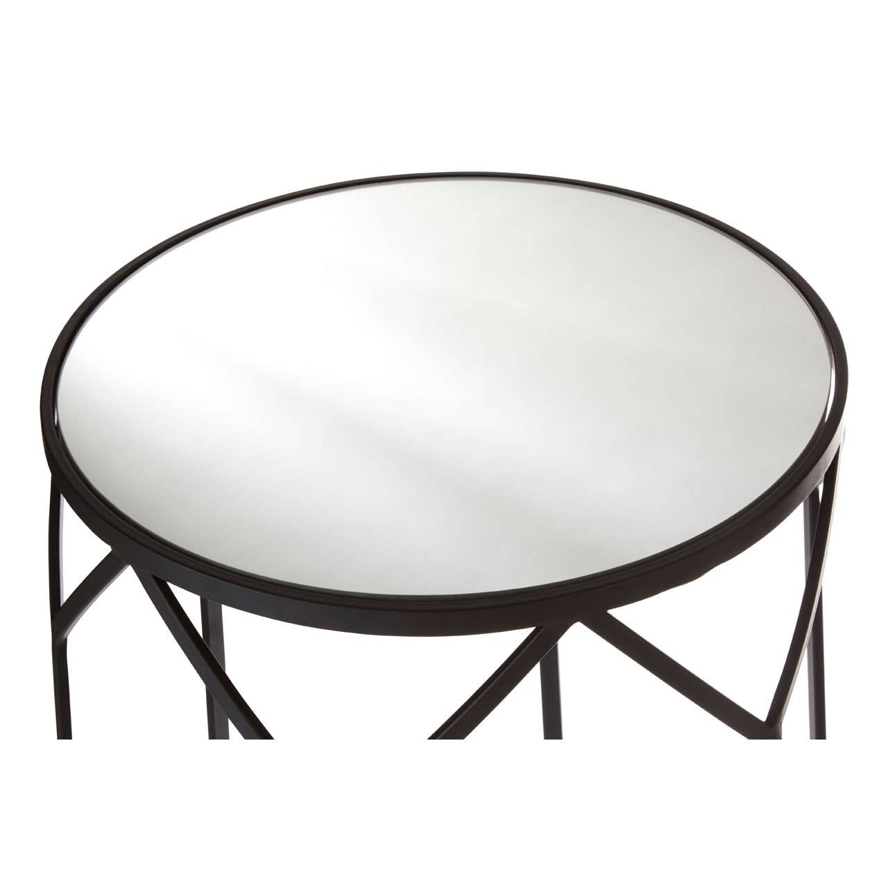 Polygon Mirror Tables Set