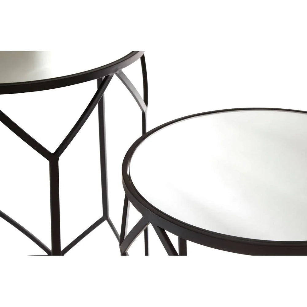 Polygon Mirror Tables Set