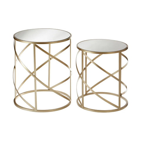 Champagne Swirl Frame Tables