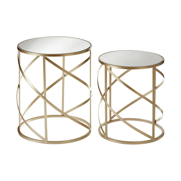 Champagne Swirl Frame Tables