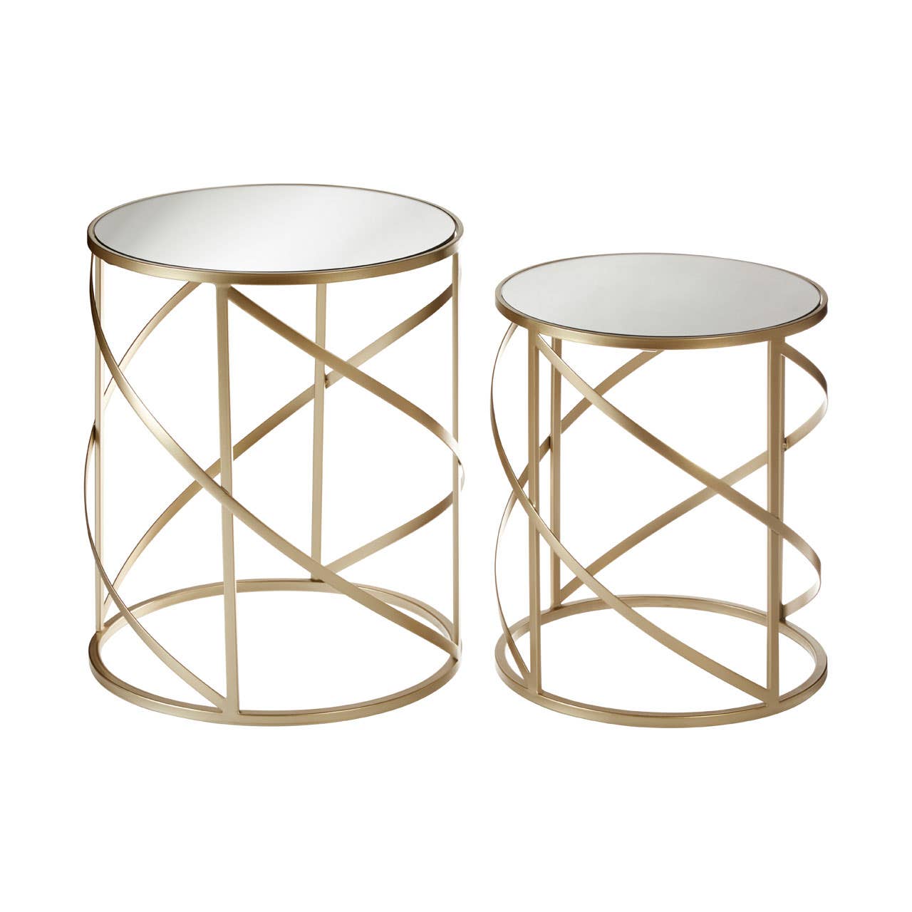 Champagne Swirl Frame Tables