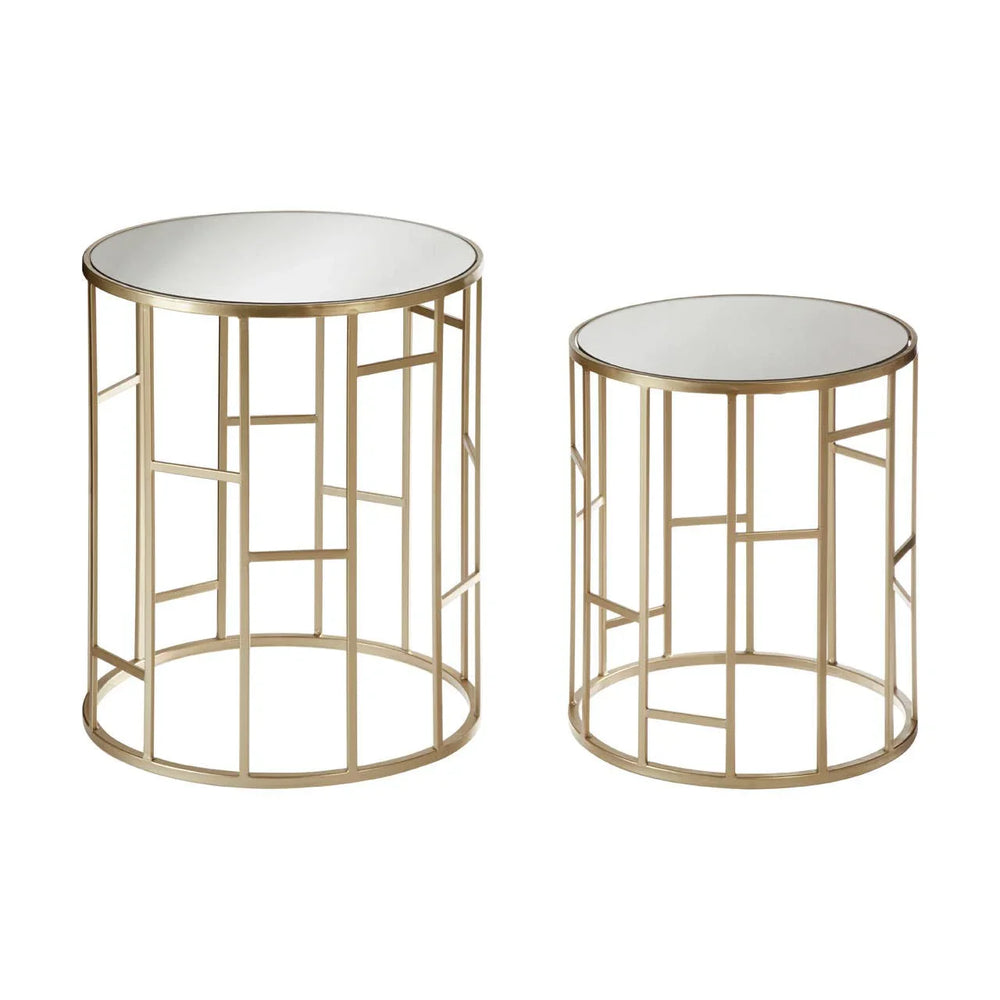 Asymmetrical Glass Top Tables
