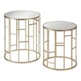 Asymmetrical Glass Top Tables