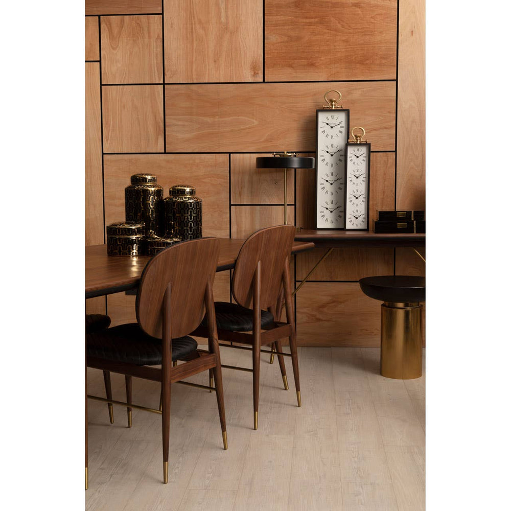 Walnut Leather Dining Chair