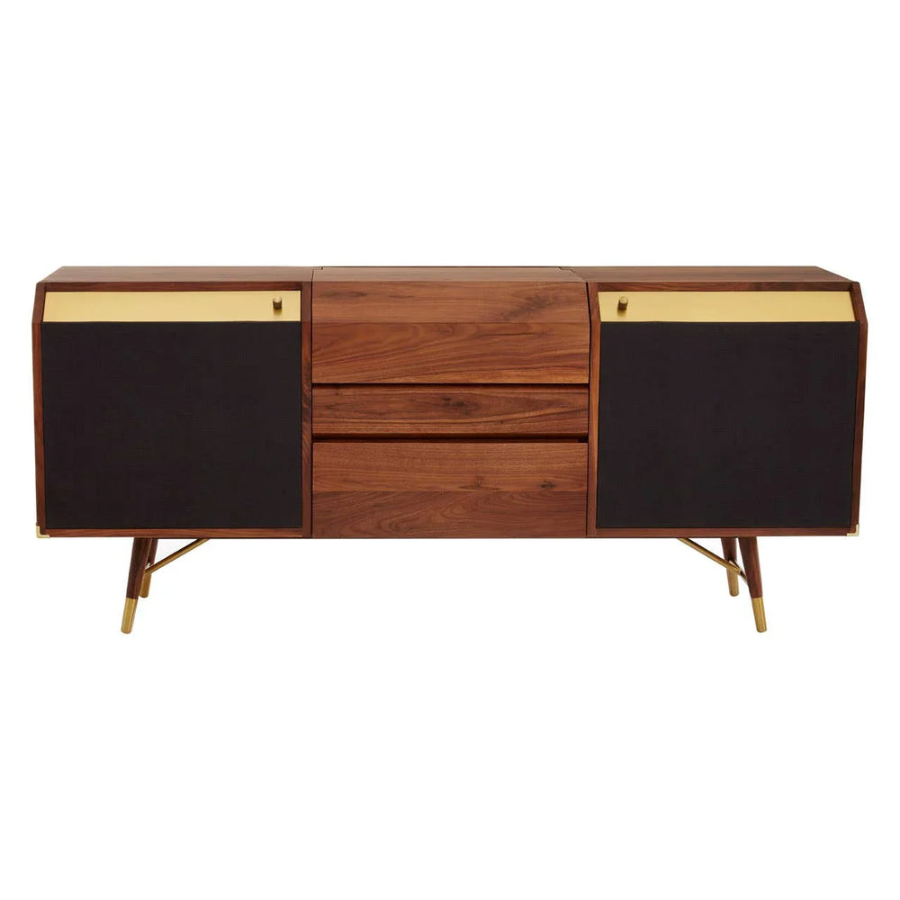 Elegance Defined Kenso Sideboard with Brass Accents