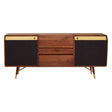Elegance Defined Kenso Sideboard with Brass Accents