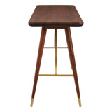 Walnut Wood Console Table