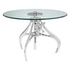 Crank Glass Table Adjustable Height