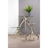 Crank Glass Table Adjustable Height