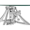 Crank Glass Table Adjustable Height