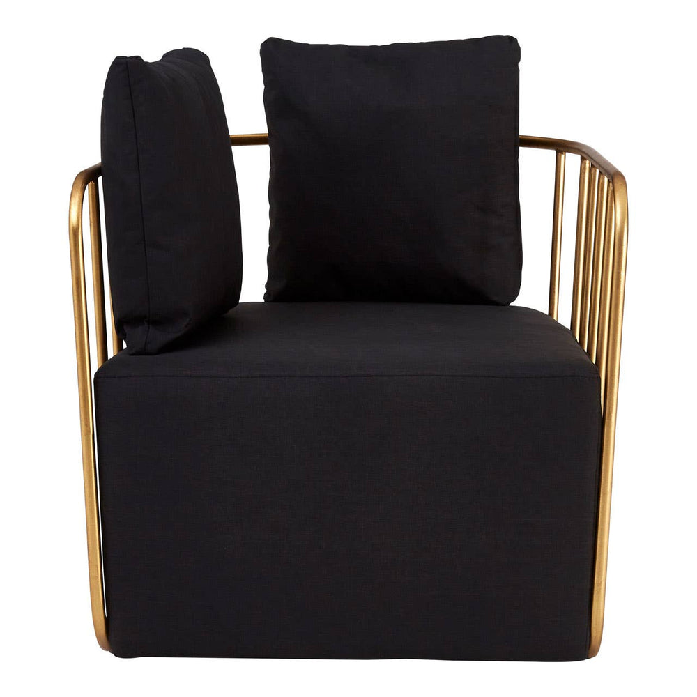 Luxe Black Metal Chair