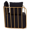 Luxe Black Metal Chair