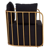 Luxe Black Metal Chair