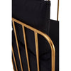 Luxe Black Metal Chair
