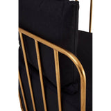 Luxe Black Metal Chair