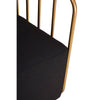 Luxe Black Metal Chair