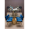 Gold Frame Glass Dining Table