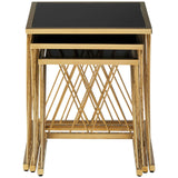 Gilded Glass Nesting Tables