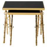 Golden Hoop Nesting Tables