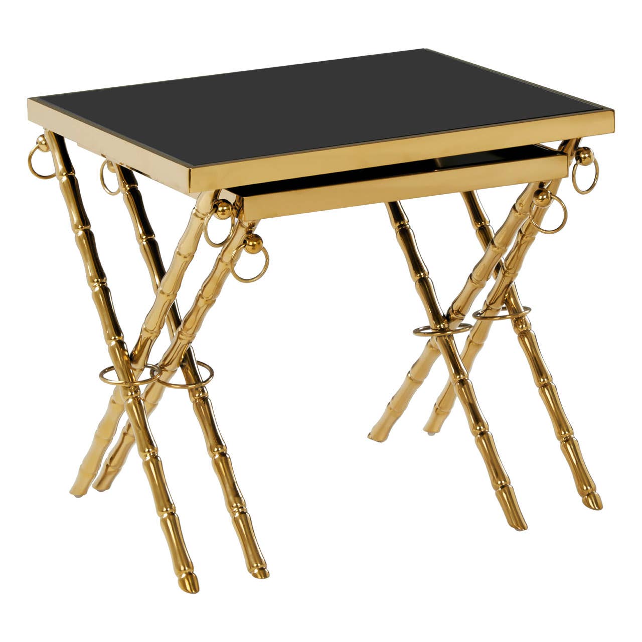 Golden Hoop Nesting Tables