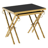 Golden Hoop Nesting Tables