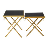 Golden Hoop Nesting Tables