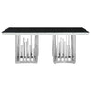 Monochrome Glass Dining Table