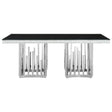 Monochrome Glass Dining Table