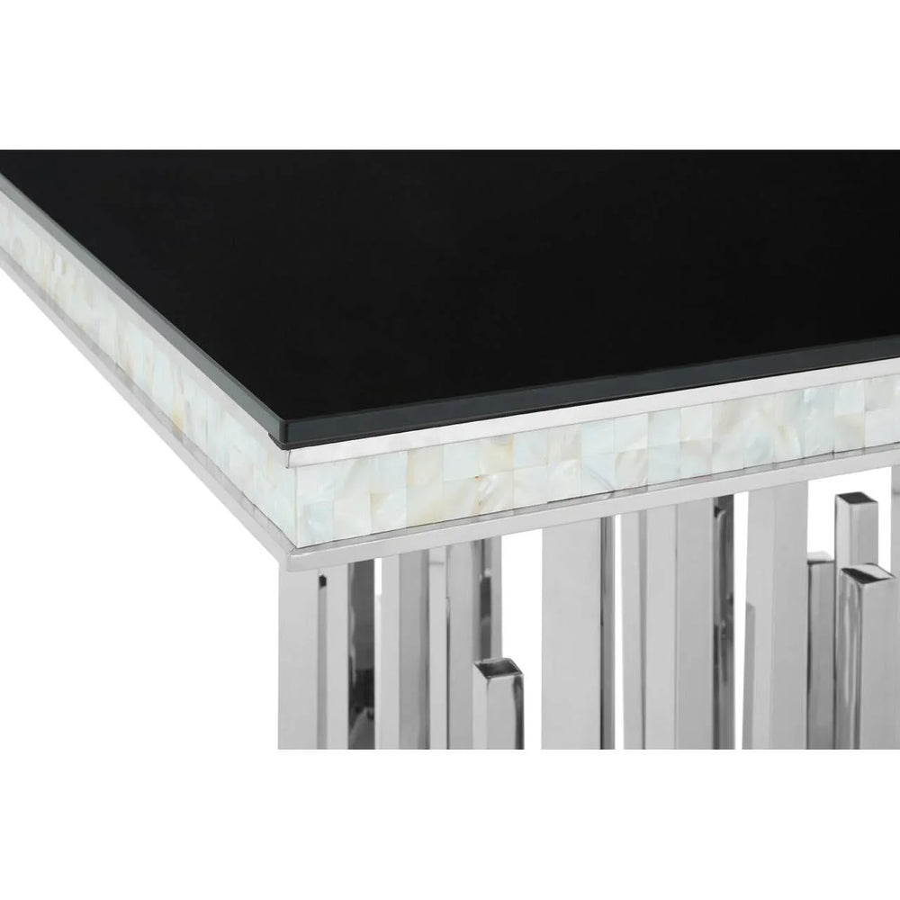 Monochrome Glass Dining Table