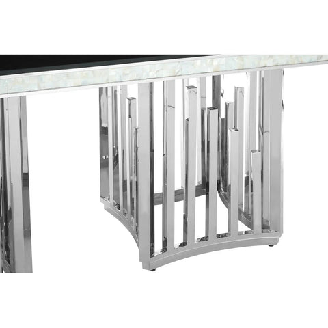 Monochrome Glass Dining Table