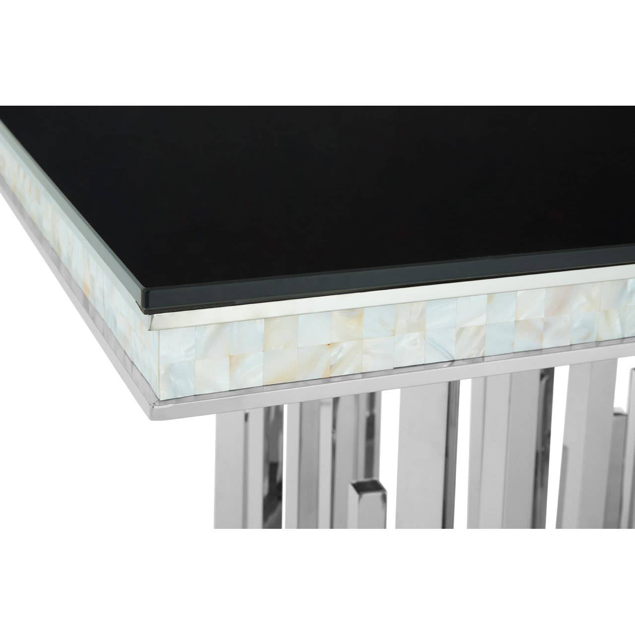Monochrome Glass Dining Table