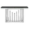 Sleek Silver & Black Glass
