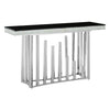 Sleek Silver & Black Glass