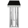 Sleek Silver & Black Glass