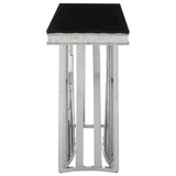 Sleek Silver & Black Glass