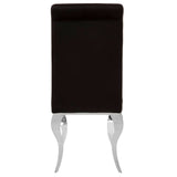 Luxe Black Velvet Dining Chair