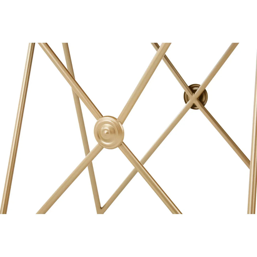 Golden Steel Side Tables Set