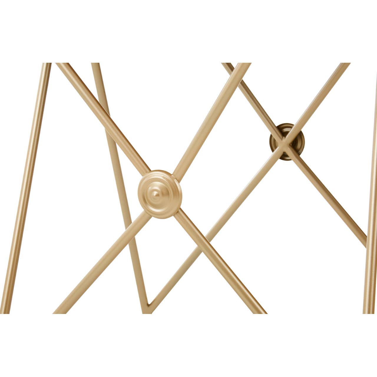 Golden Steel Side Tables Set