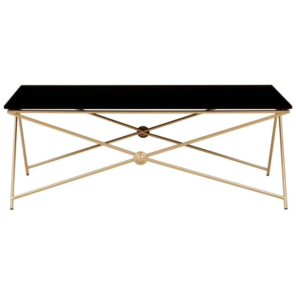 Golden Steel Leg Coffee Table