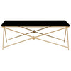 Golden Steel Leg Coffee Table