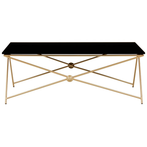 Golden Steel Leg Coffee Table