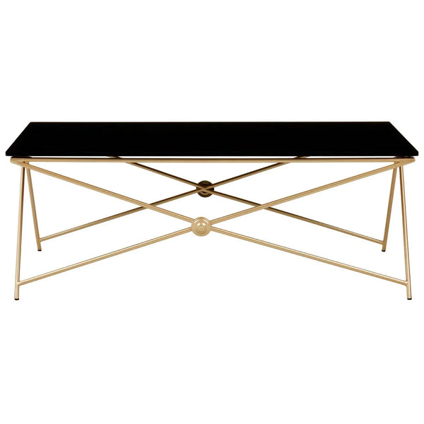 Golden Steel Leg Coffee Table